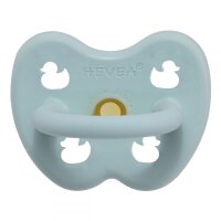 Hevea Naturkautschuk Schnuller Ente baby blue rund