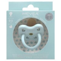 Hevea Naturkautschuk Schnuller Ente baby blue rund