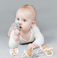 Hevea Naturkautschuk Schnuller Ente baby blue rund