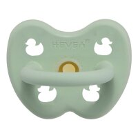 Hevea Naturkautschuk Schnuller Ente mint rund