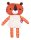 Kuscheltier Tiger Trisse orange