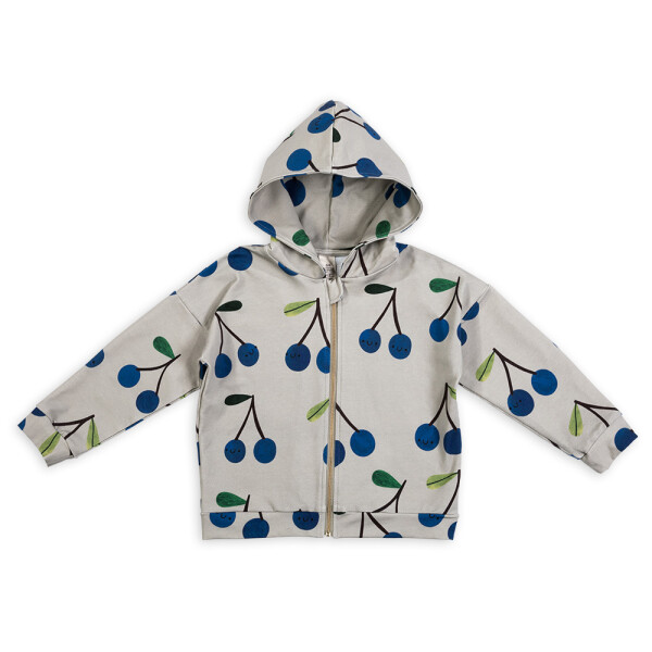 Kapuzenjacke Blue Cherries - 92/98