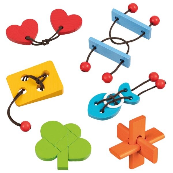 Knobelspiele und -puzzle sortiert