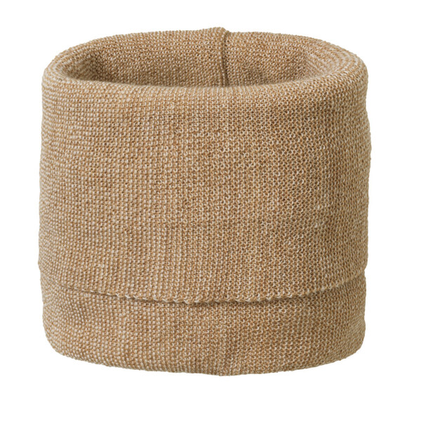 Schlauch-Schal Merino karamell-natur - 1