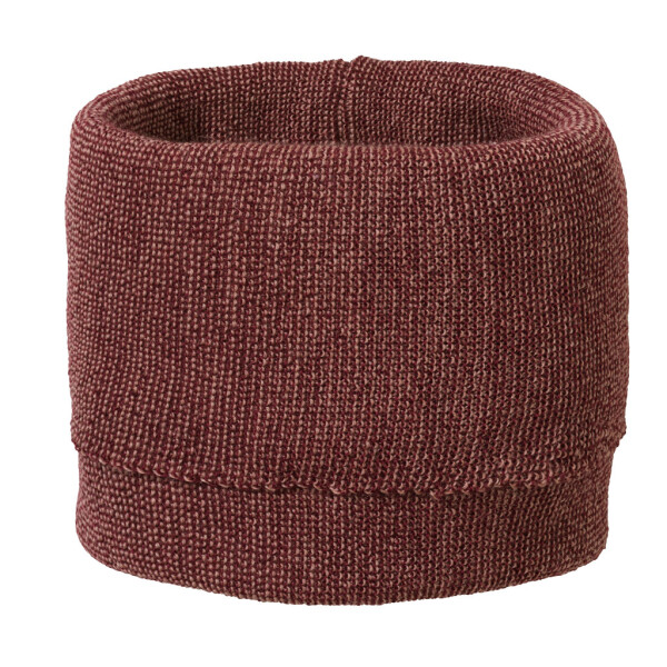 Schlauch-Schal Merino cassis-rose - 1