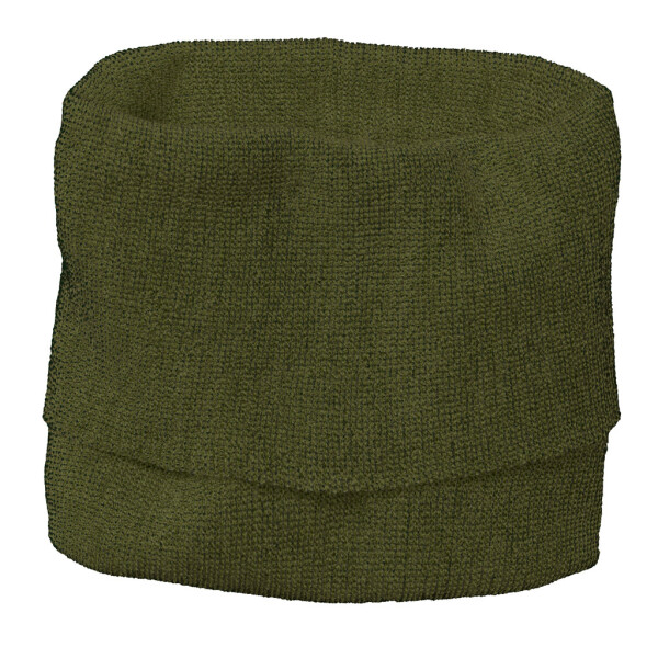 Schlauch-Schal Merino oliv-anthrazit - 1
