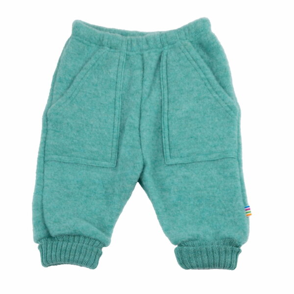 Hose Wollfleece grün - 80