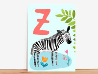 ABC-Karte Z wie Zebra