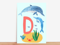 ABC-Karte D wie Delfin