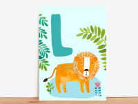 ABC-Karte L wie Löwe
