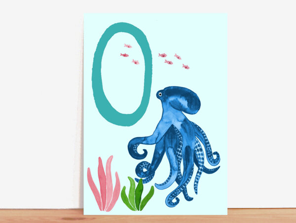 ABC-Karte O wie Oktopus