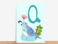 ABC-Karte Q wie Quail