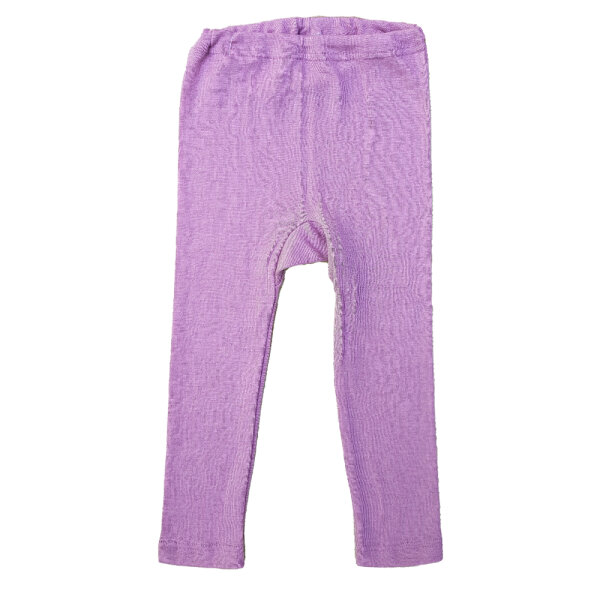 Leggings Wolle/Seide rose-grau