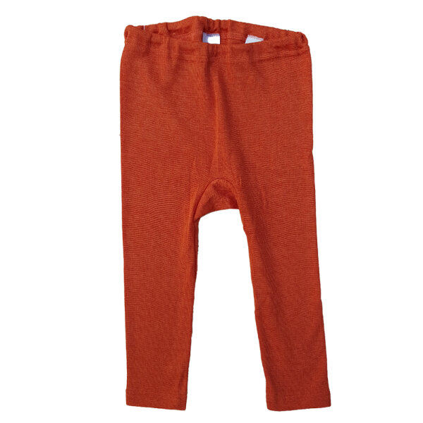Leggings Wolle/Seide ziegelrot-braun