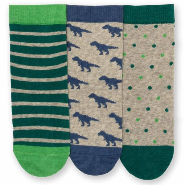 Kindersocken 3er Pack Dino - 23-25