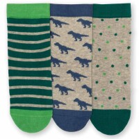 Kindersocken 3er Pack Dino - 23-25