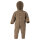 Overall Wollfleece mit Kapuze walnuss-melange