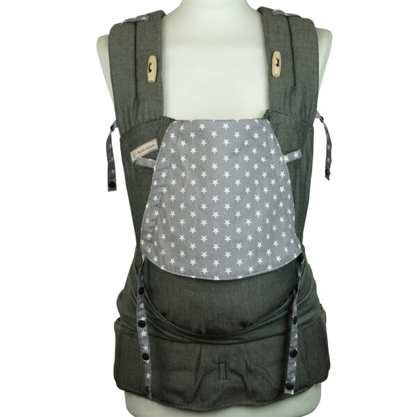Fräulein Hübsch SoftTai Babysize grey stars