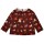 Shirt Amber 3/4-Arm Tupfen lila-braun