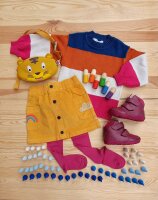 Kinderstrumpfhose sangria - 3-4