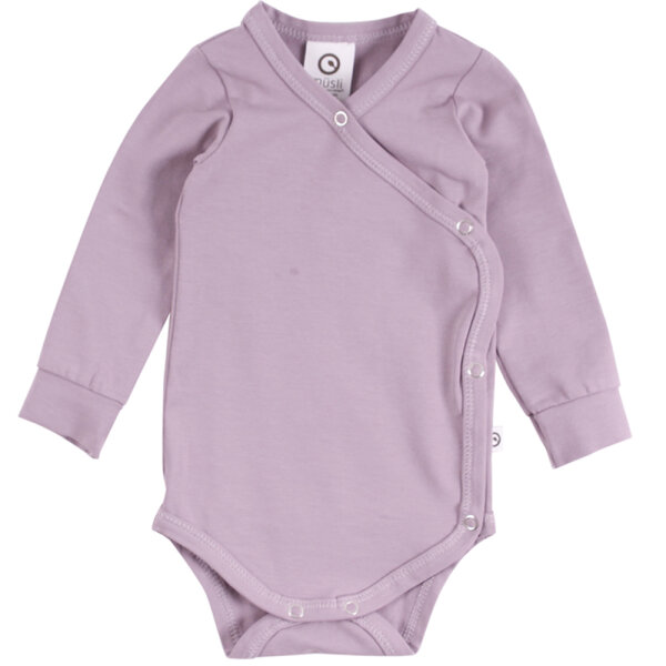 Mini Me Wickelbody langarm quail