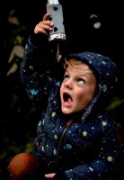 Puffer Winter Jacke Galaxy dark blue - 122