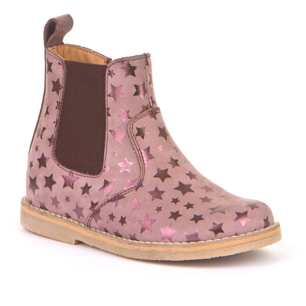 Chelsea Boots Sterne altrosa-metallic