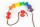 18 Holzspulen Regenbogen