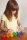 36 Holzmurmeln Regenbogen
