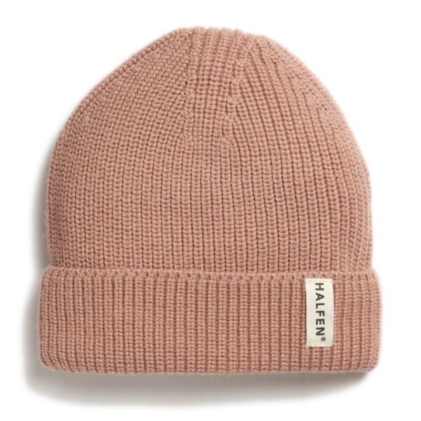 Strick-Beanie Merino rose - 2