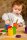 6 Becher mit Deckel Regenbogen