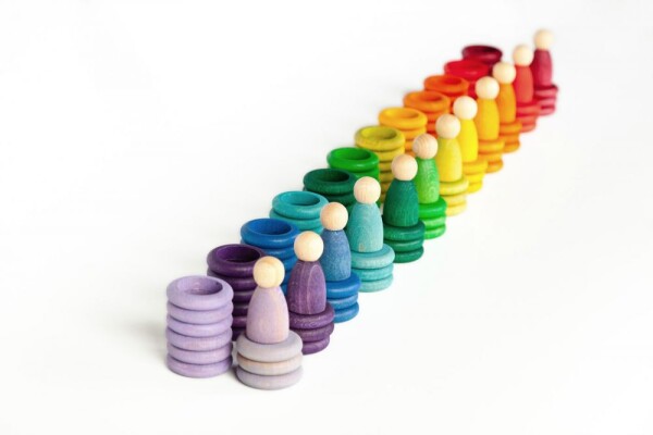 Set The Nins Carla Figuren, Ringe, Taler Regenbogen