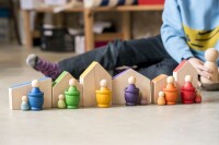 6 Baby Nins Figuren Regenbogen