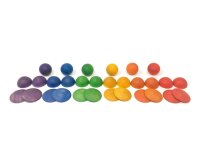 Set Round Murmeln, Halbkugeln, Scheibe Regenbogen