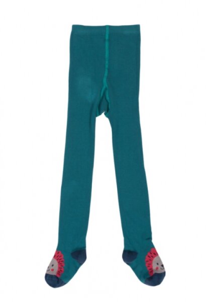 Strumpfhose Igel petrol