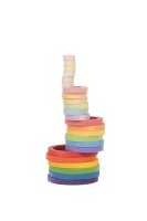 24 Nest Ringe Regenbogen
