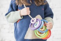24 Nest Ringe Regenbogen
