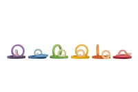 24 Nest Ringe Regenbogen