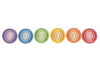 24 Nest Ringe Regenbogen
