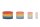 24 Nest Ringe Regenbogen