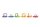 24 Nest Ringe Regenbogen