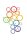 24 Nest Ringe Regenbogen