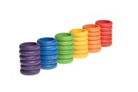 36 Ringe Regenbogen 6 Farben