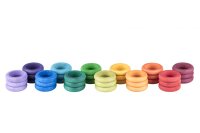 36 Ringe Regenbogen 12 Farben
