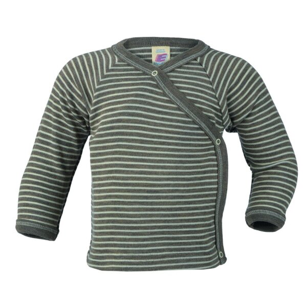 Wickelshirt Wolle/Seide walnuss/natur