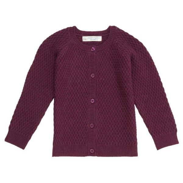 Elia Strickjacke aubergine - 122