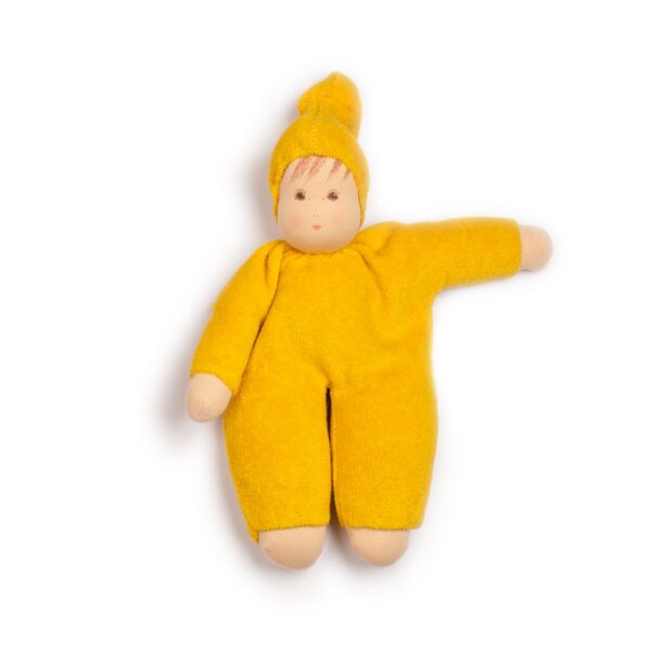 Schmusepuppe Frottee gelb 23cm
