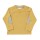 Shirt langarm Ellenbogen-Patch geringelt senfgelb