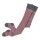 Strumpfhose geringelt rot-grau