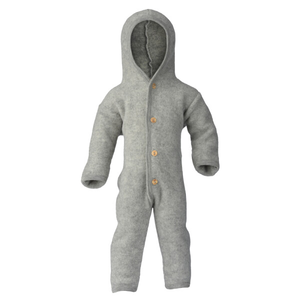 Overall Wollfleece hellgrau melange